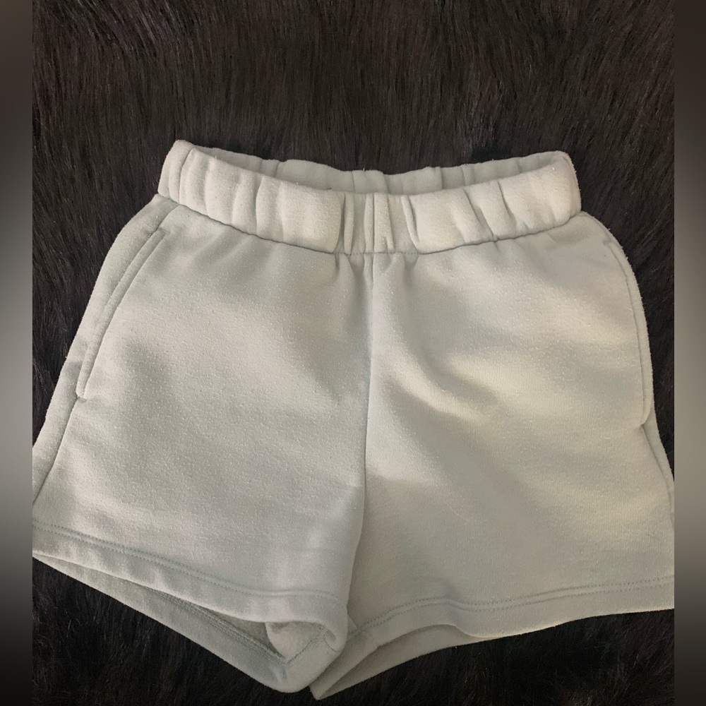 EUC baby blue sweat shorts with shorts, Size XS